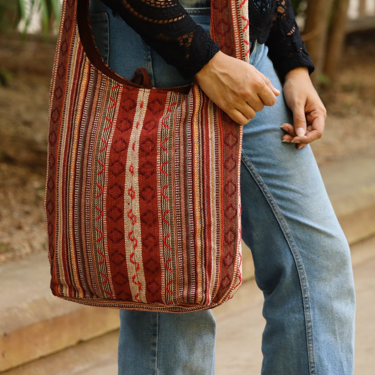 Casual Dusky Pink Jhola