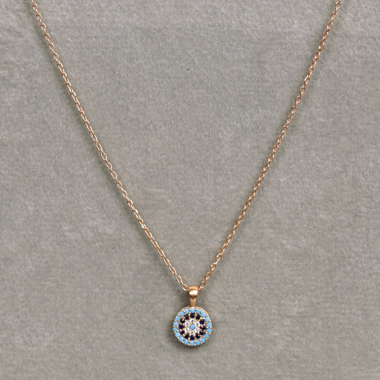 Evil Eye Rose gold Necklace