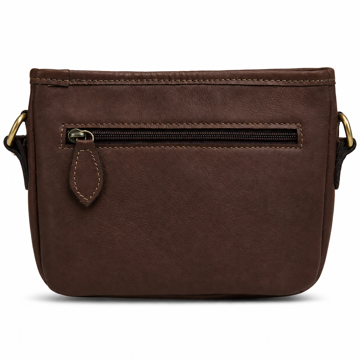 Tooled Tan Leather Crossbody Purse