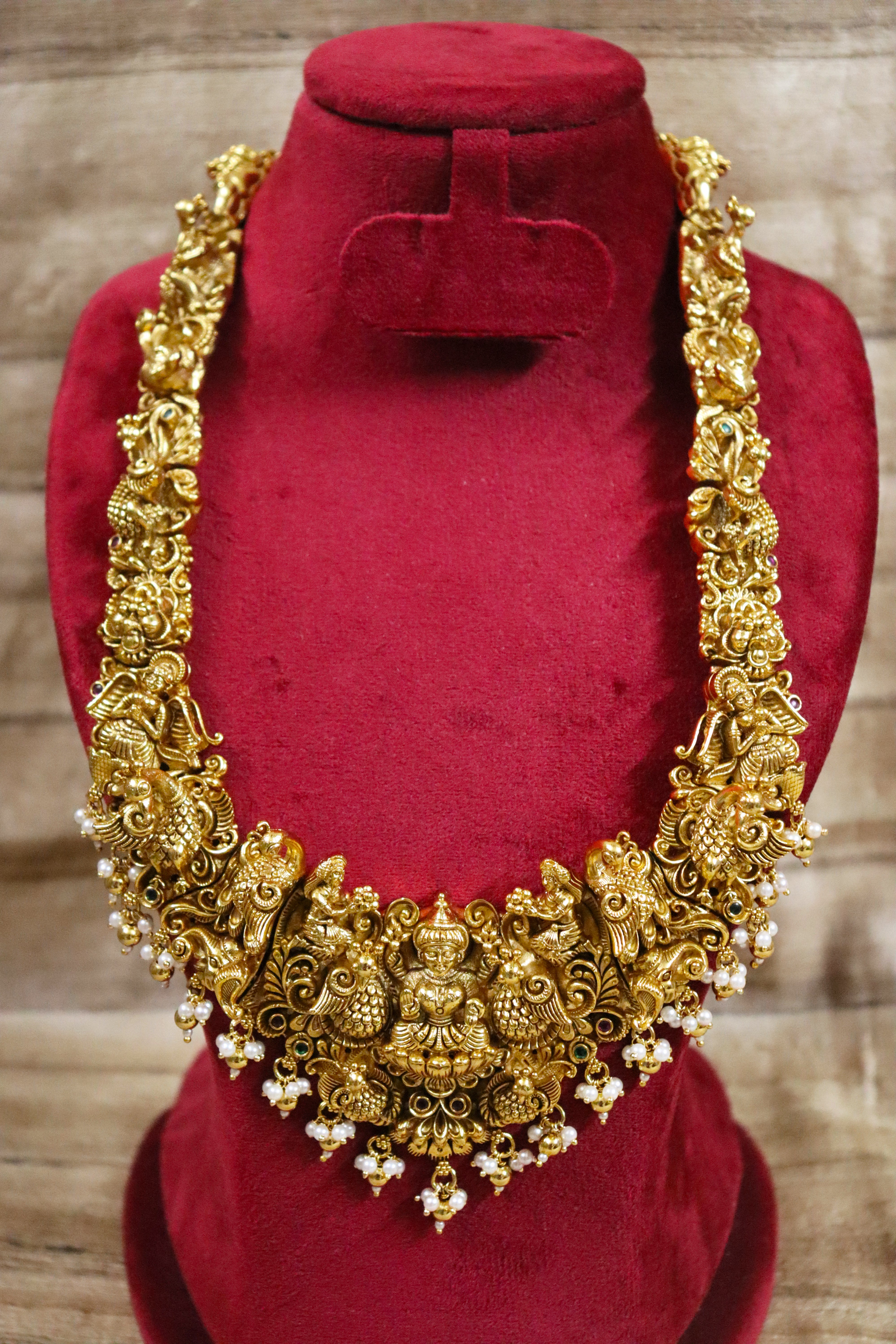 Long Temple Bridal Nagas Necklace