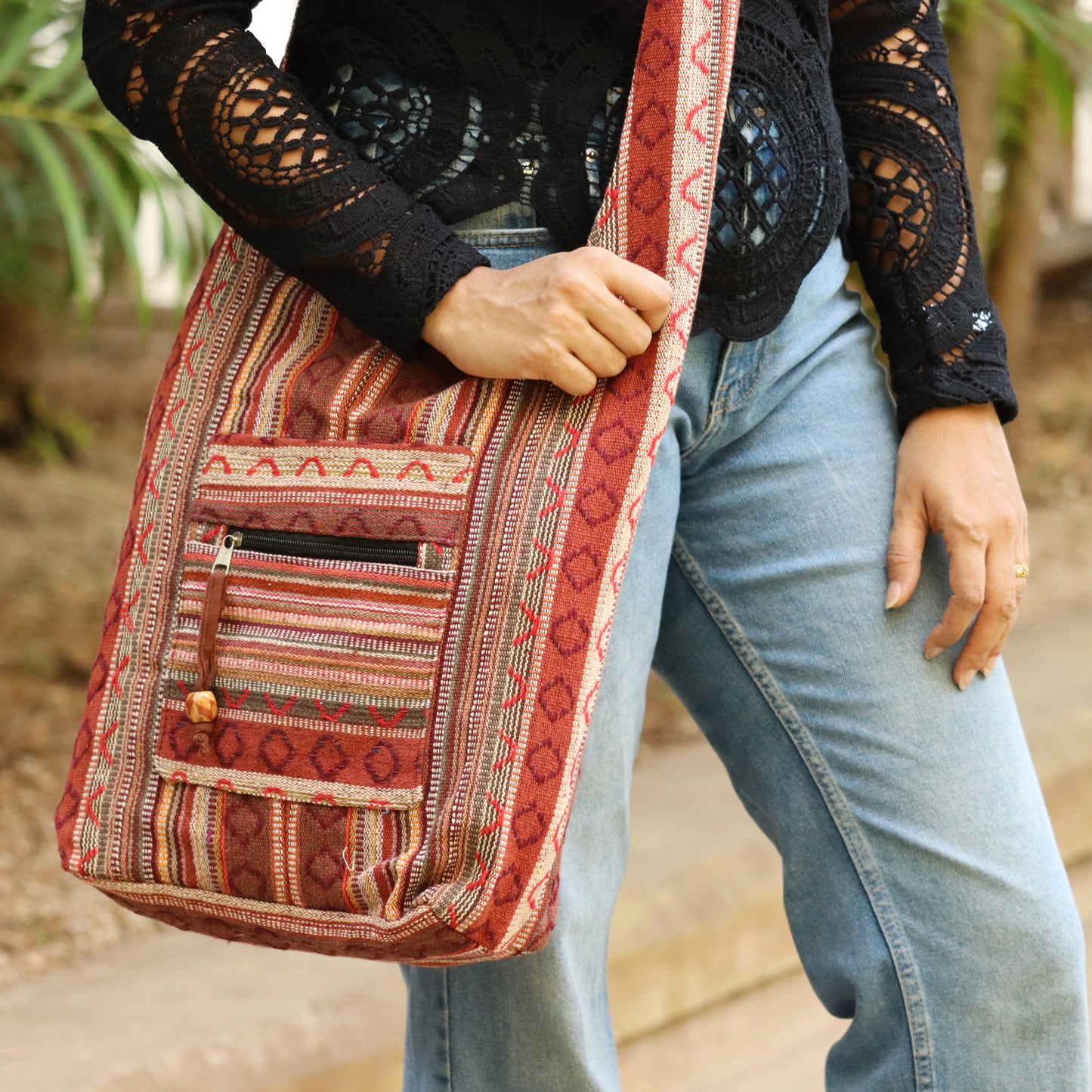 Casual Dusky Pink Jhola