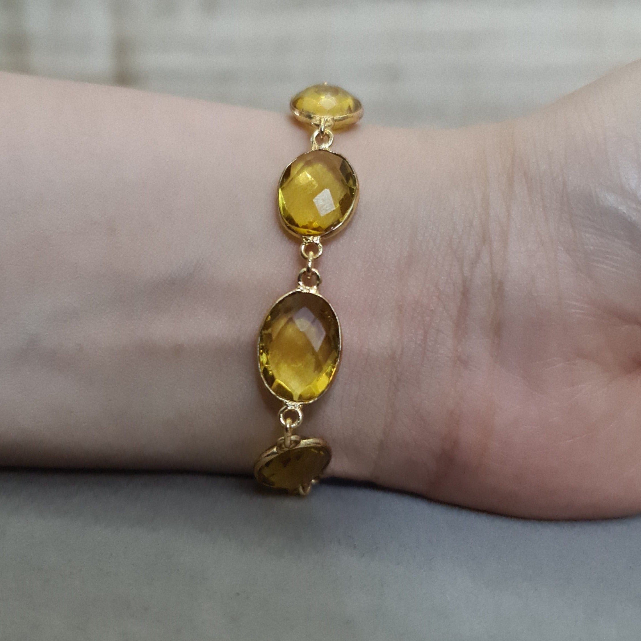 Citrine Natural Stone Bracelet