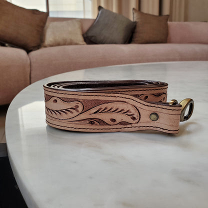 Western Hand Tooled Travel Overnight Duffel