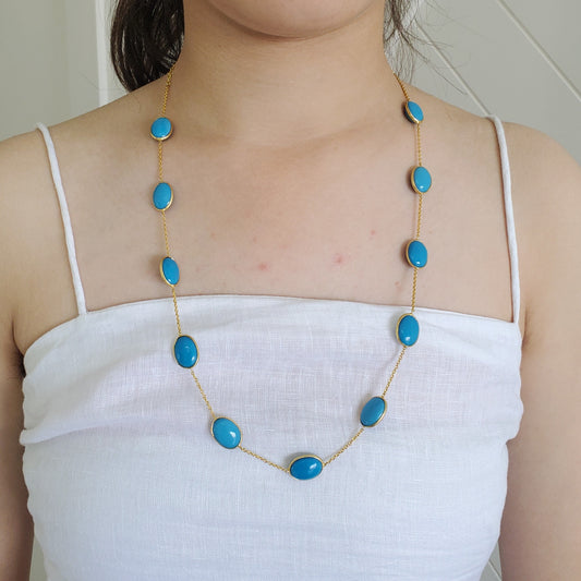 Turquoise Natural Stone Necklace