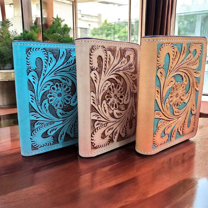 Western Tooled Passport Holder