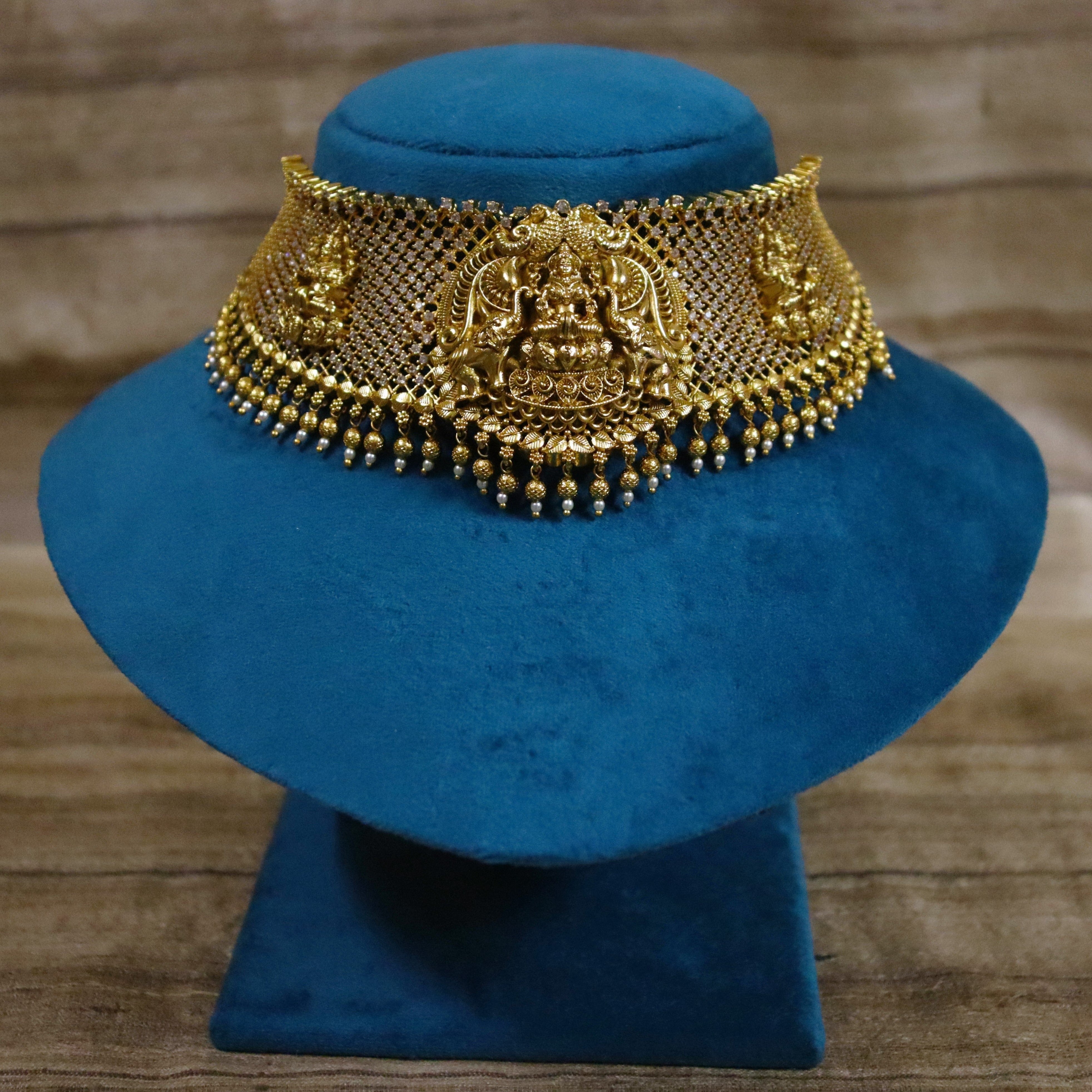 Temple Jaali Laxmi Choker