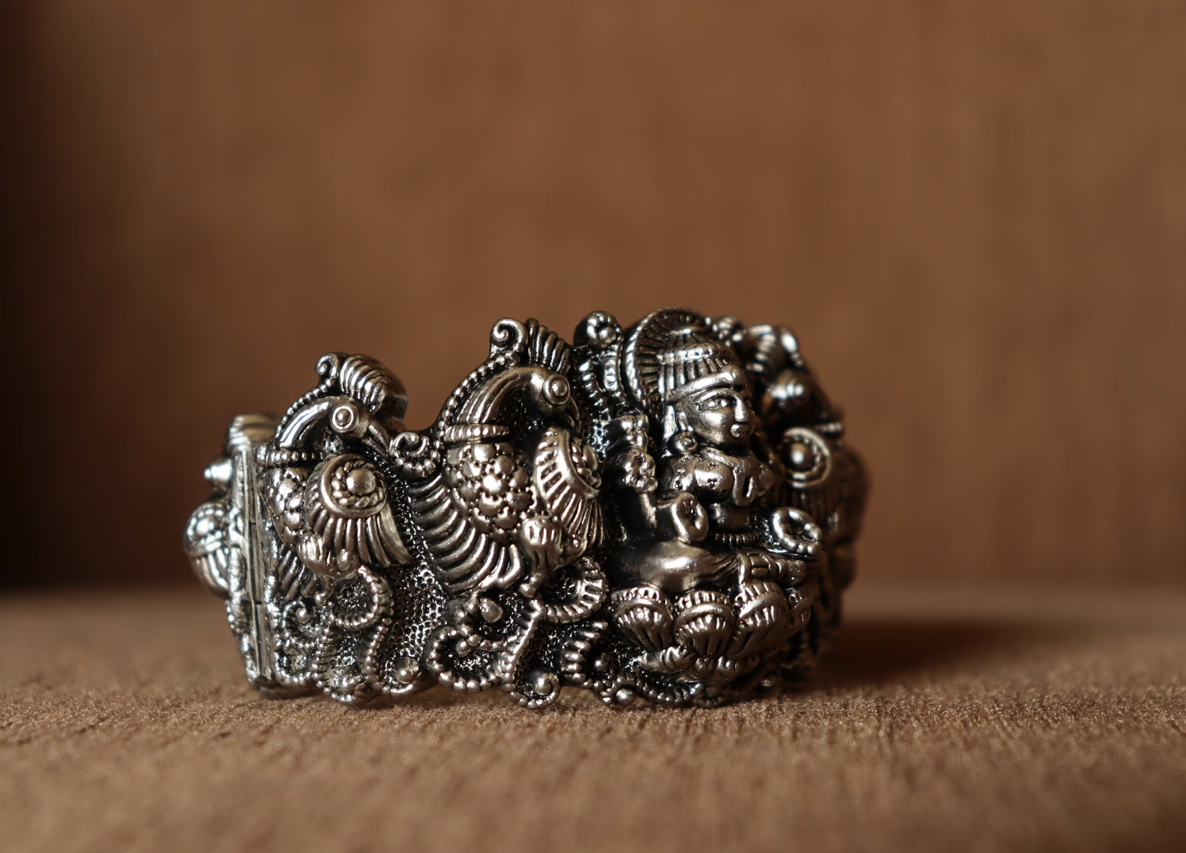 Laxmi Silver Nagas Bangle