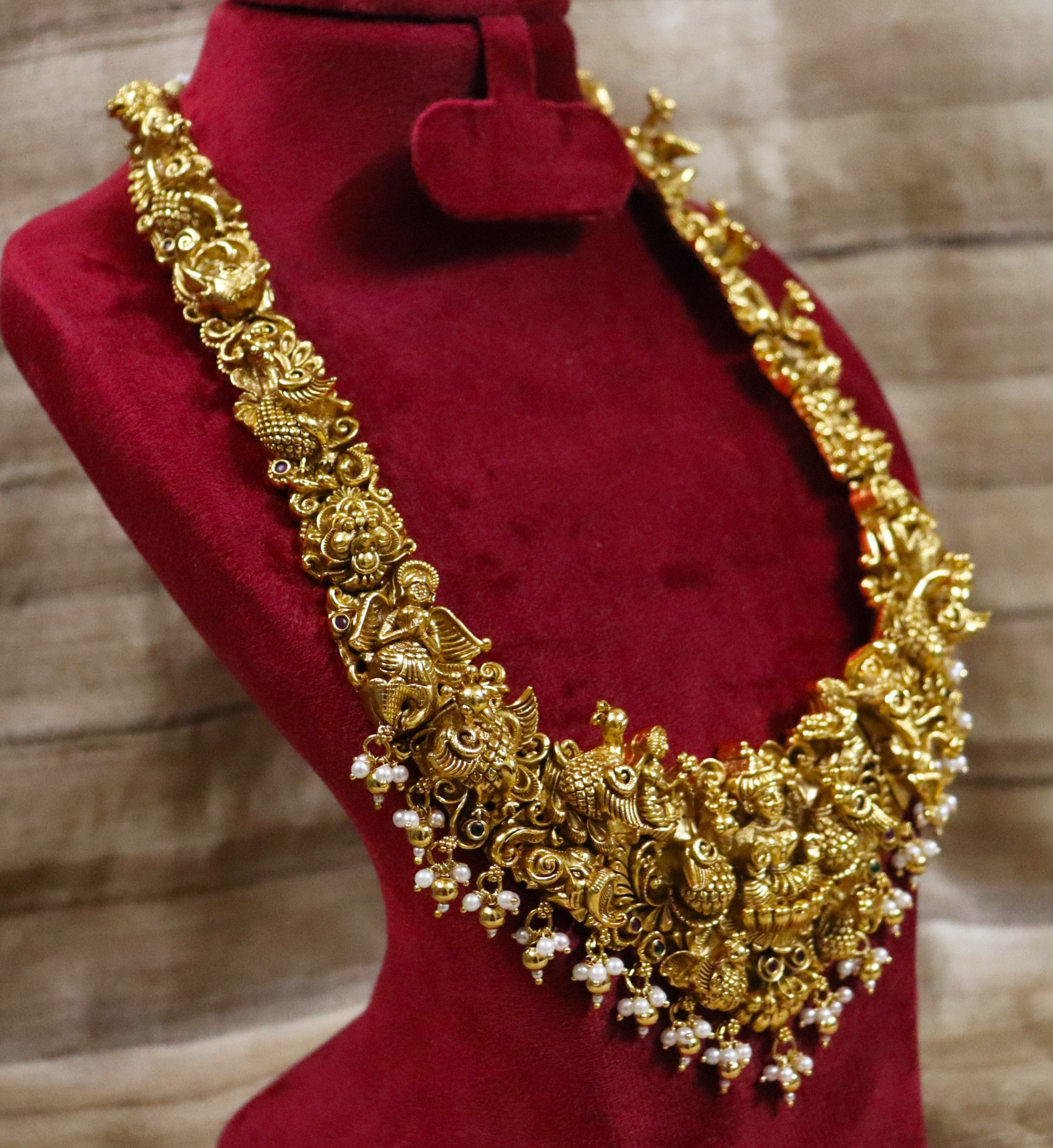 Long Temple Bridal Nagas Necklace