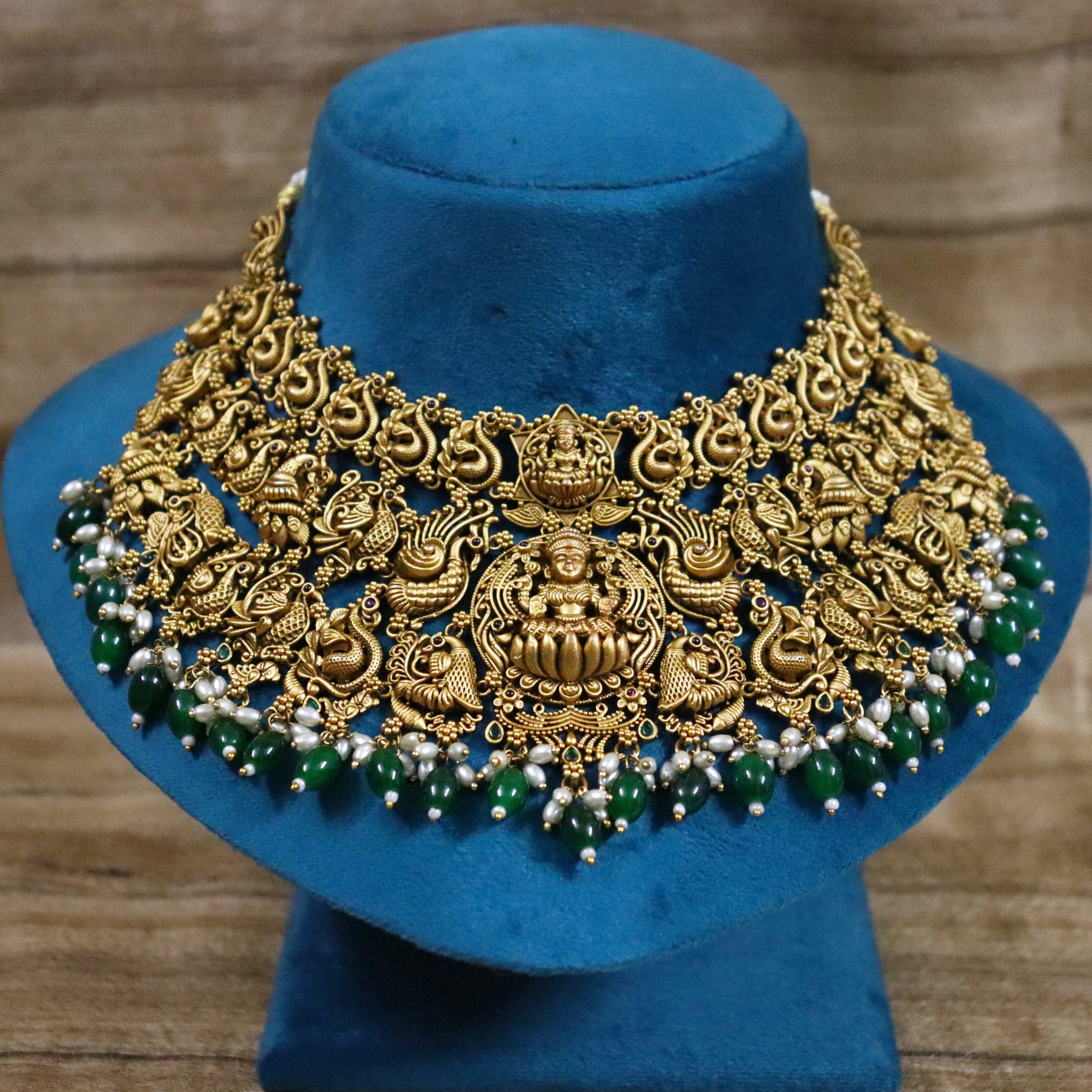 Long Temple Bridal Necklace