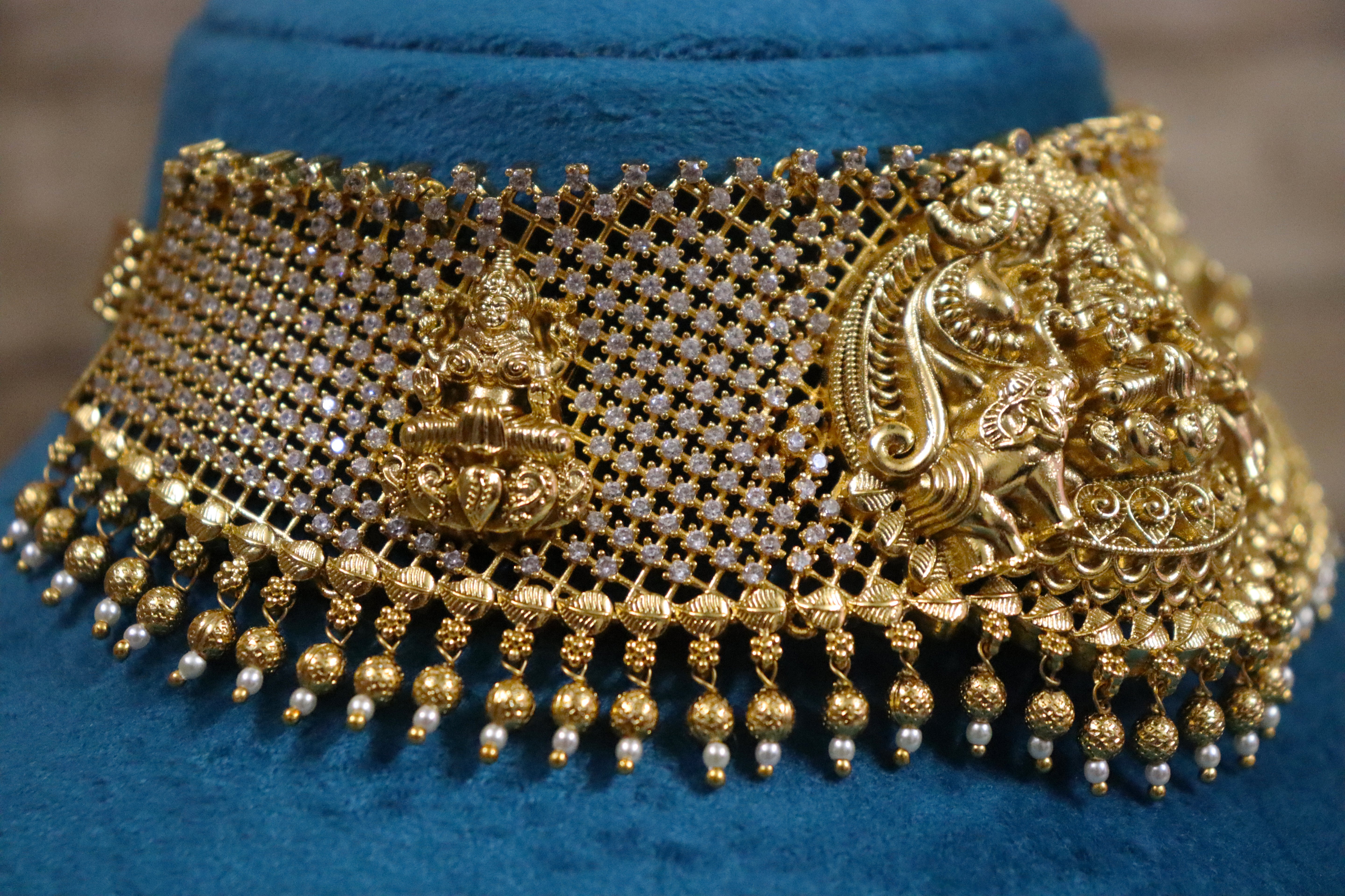 Temple Jaali Laxmi Choker