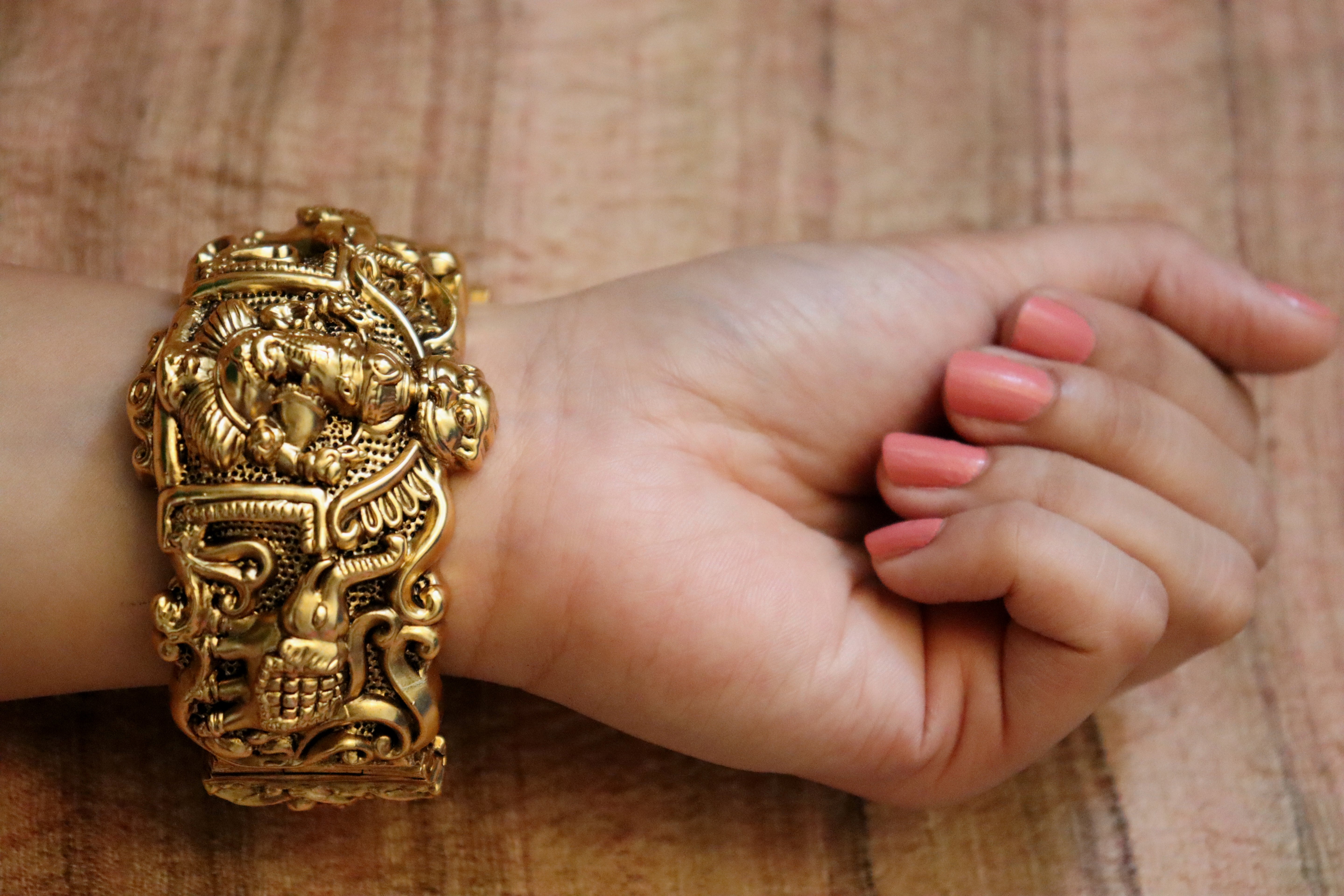 Ganesha Temple Kada Bracelet