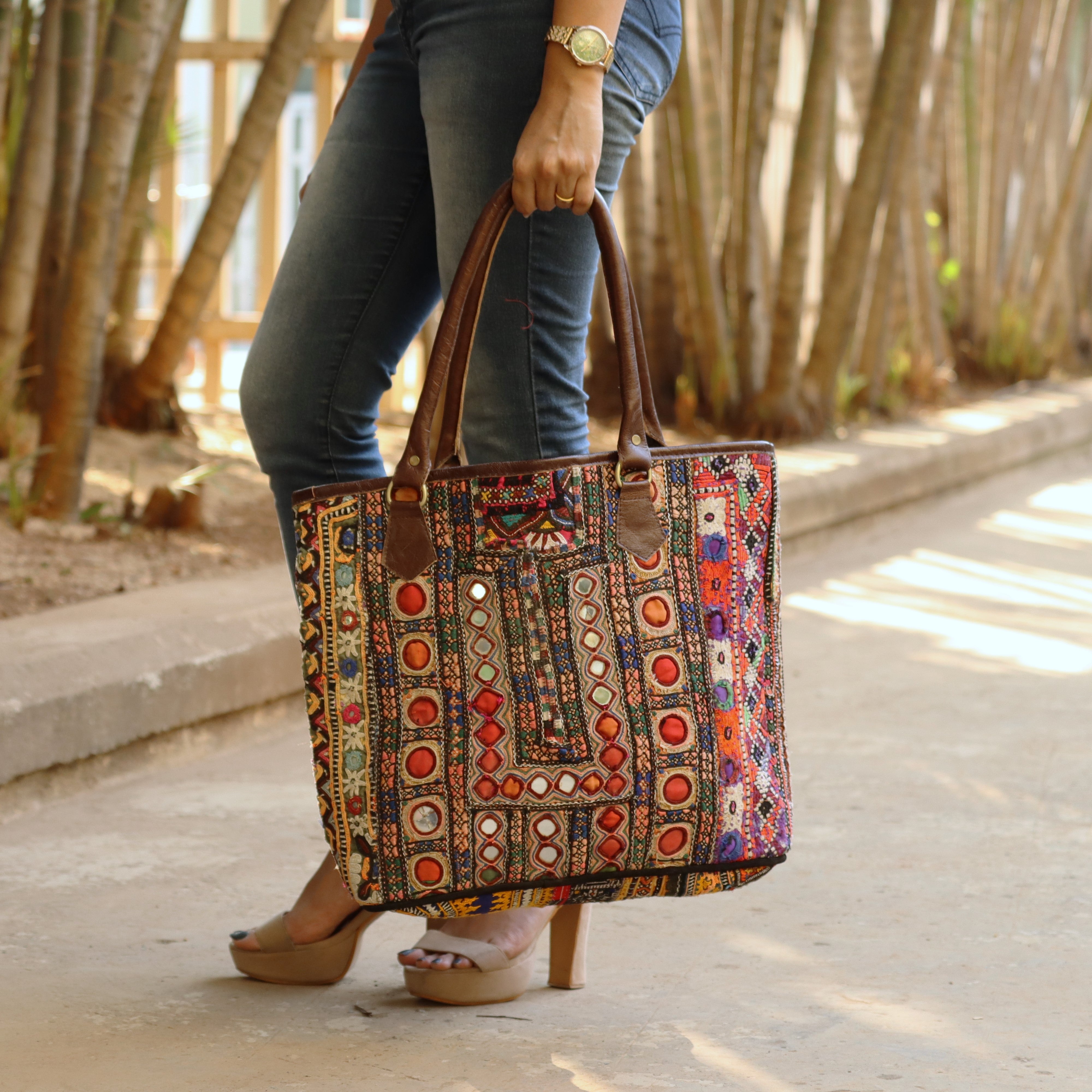 Bohemian Leather Shoulder Bag