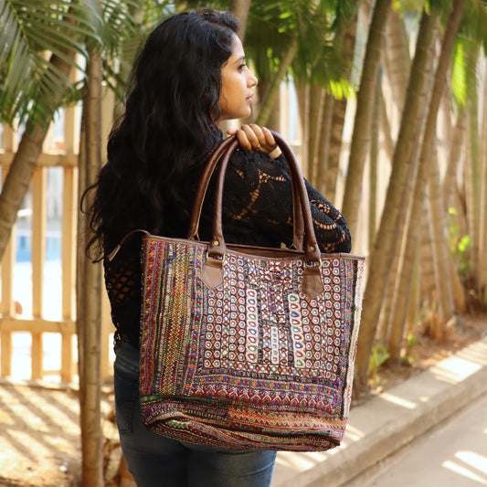 Bohemian Leather Shoulder Bag