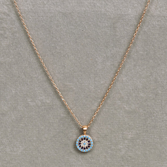 Evil Eye Rose gold Necklace