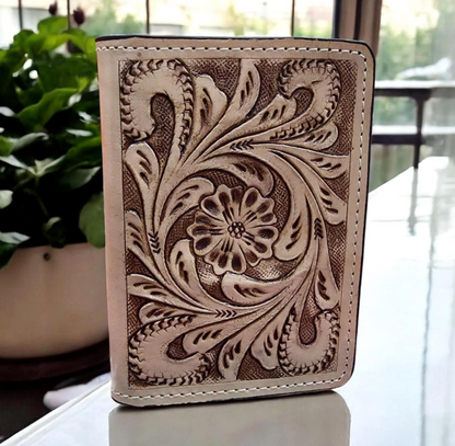 Western Tooled Passport Holder