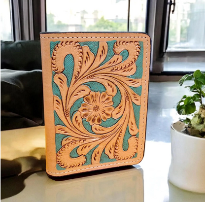 Western Tooled Passport Holder