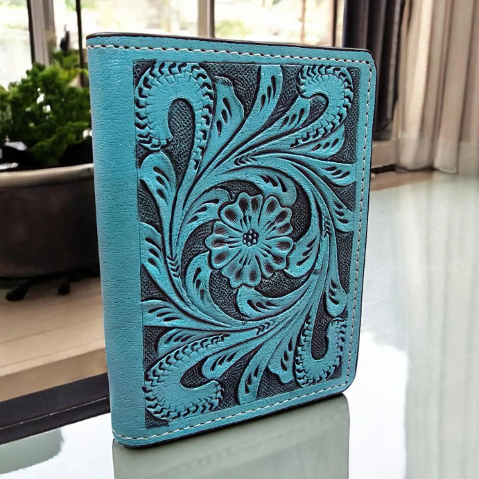 Western Tooled Passport Holder