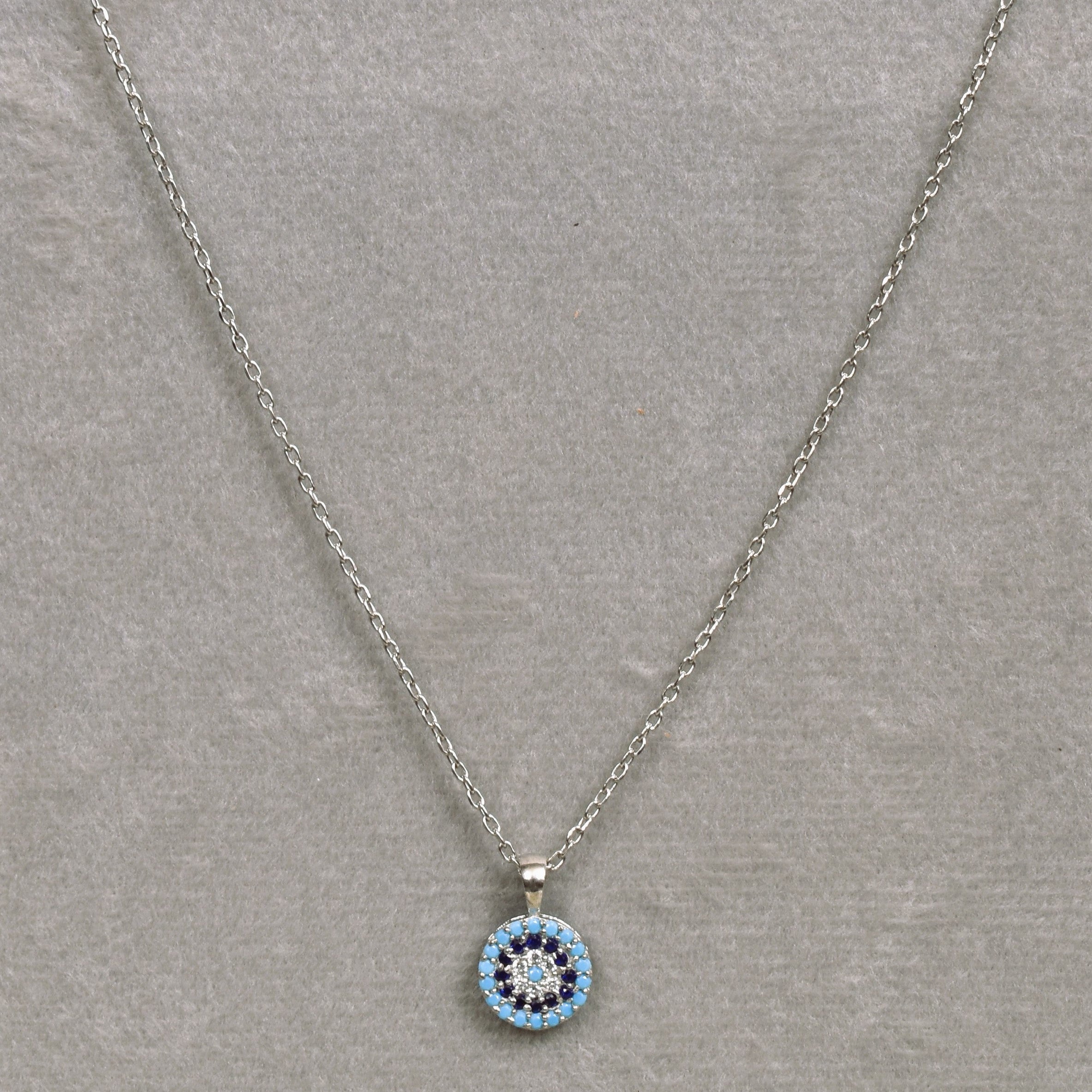 Evil Eye Silver Necklace