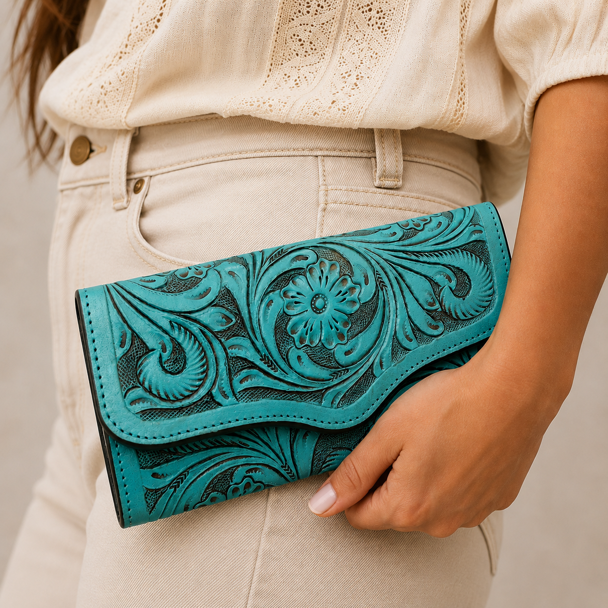 Western Tooled Turquoise Bundle