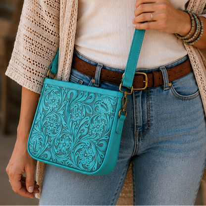 Western Tooled Turquoise Bundle