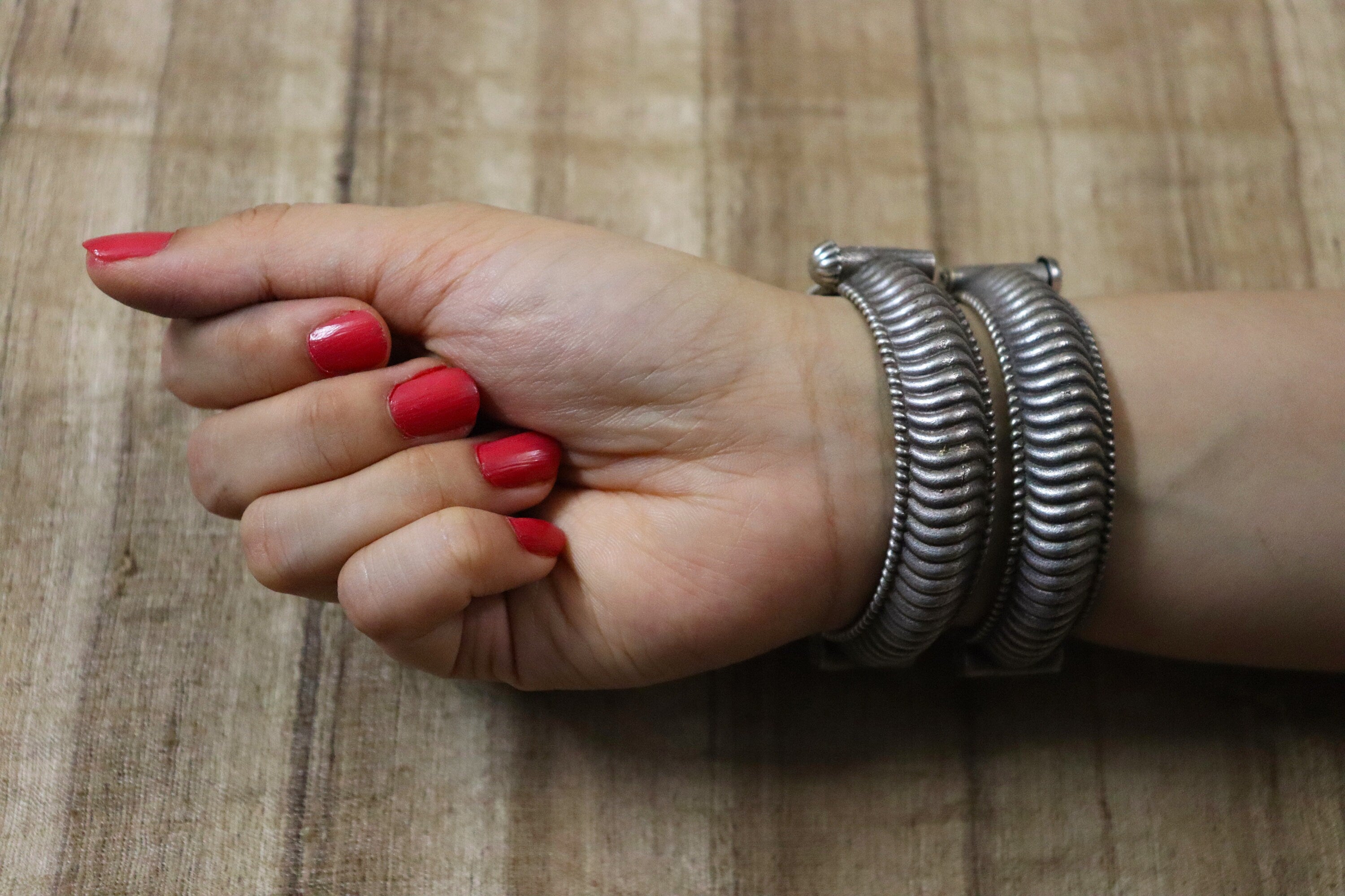 Silver Look Alike Bangles