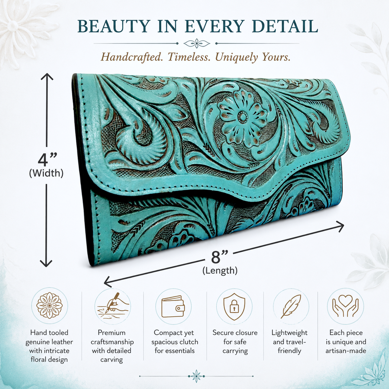 Western Tooled Turquoise Bundle